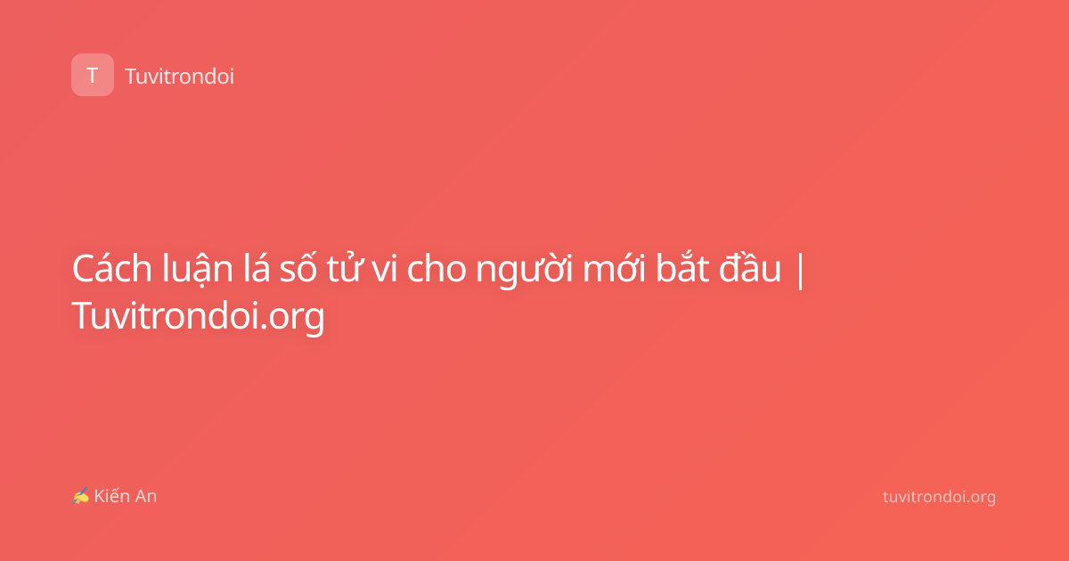 Cách luận lá số tử vi cho người mới bắt đầu | Tuvitrondoi.org